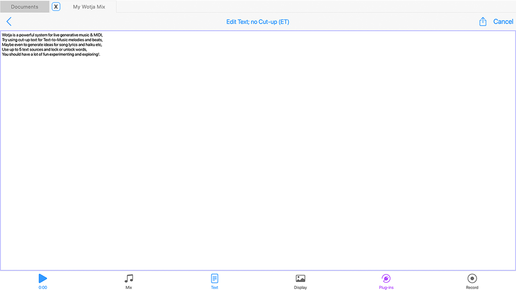 Text Mode - Text Editor